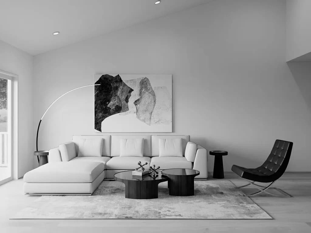 White Living Room