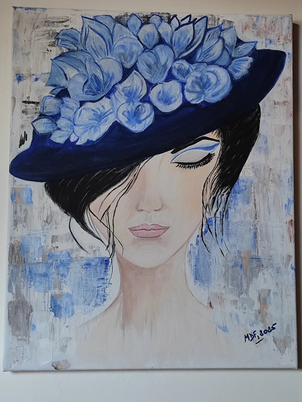 Blue Blossom Hat