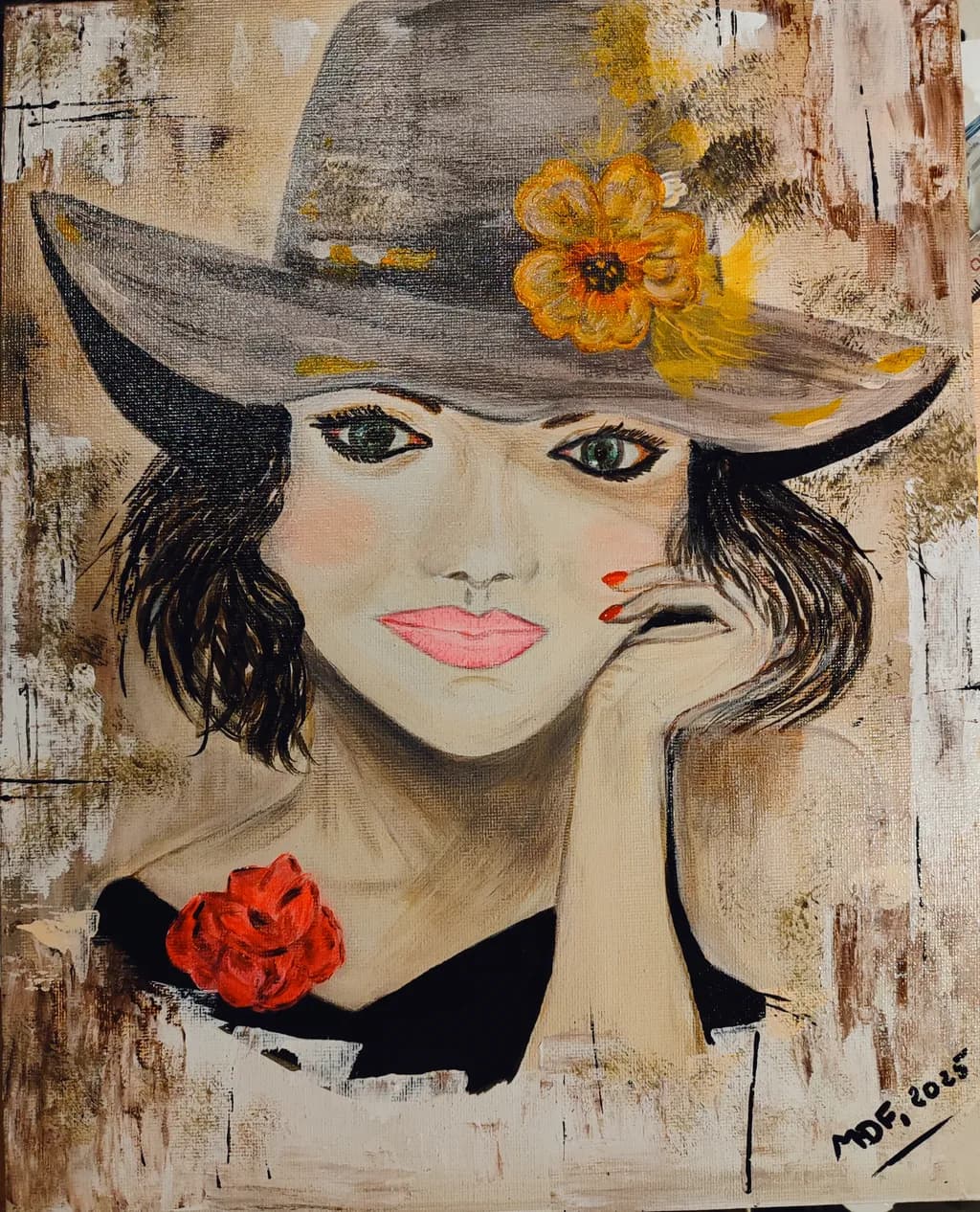 Hat and Hibiscus