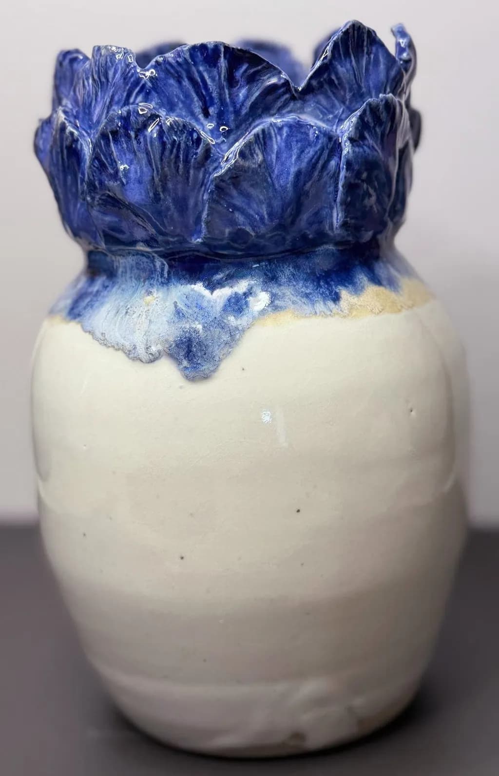 Blue and White Double