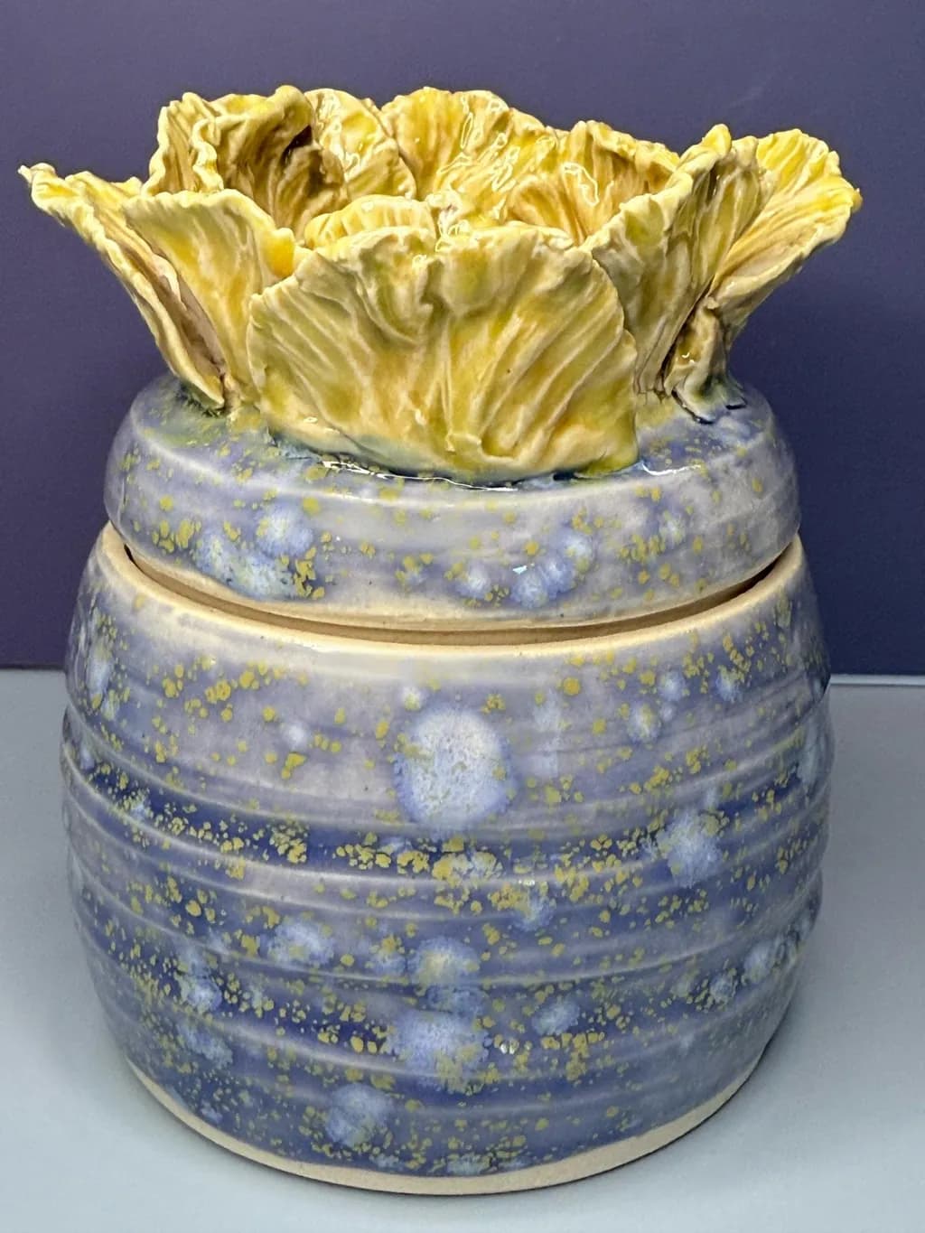 Cosmic Gold Flower Jar