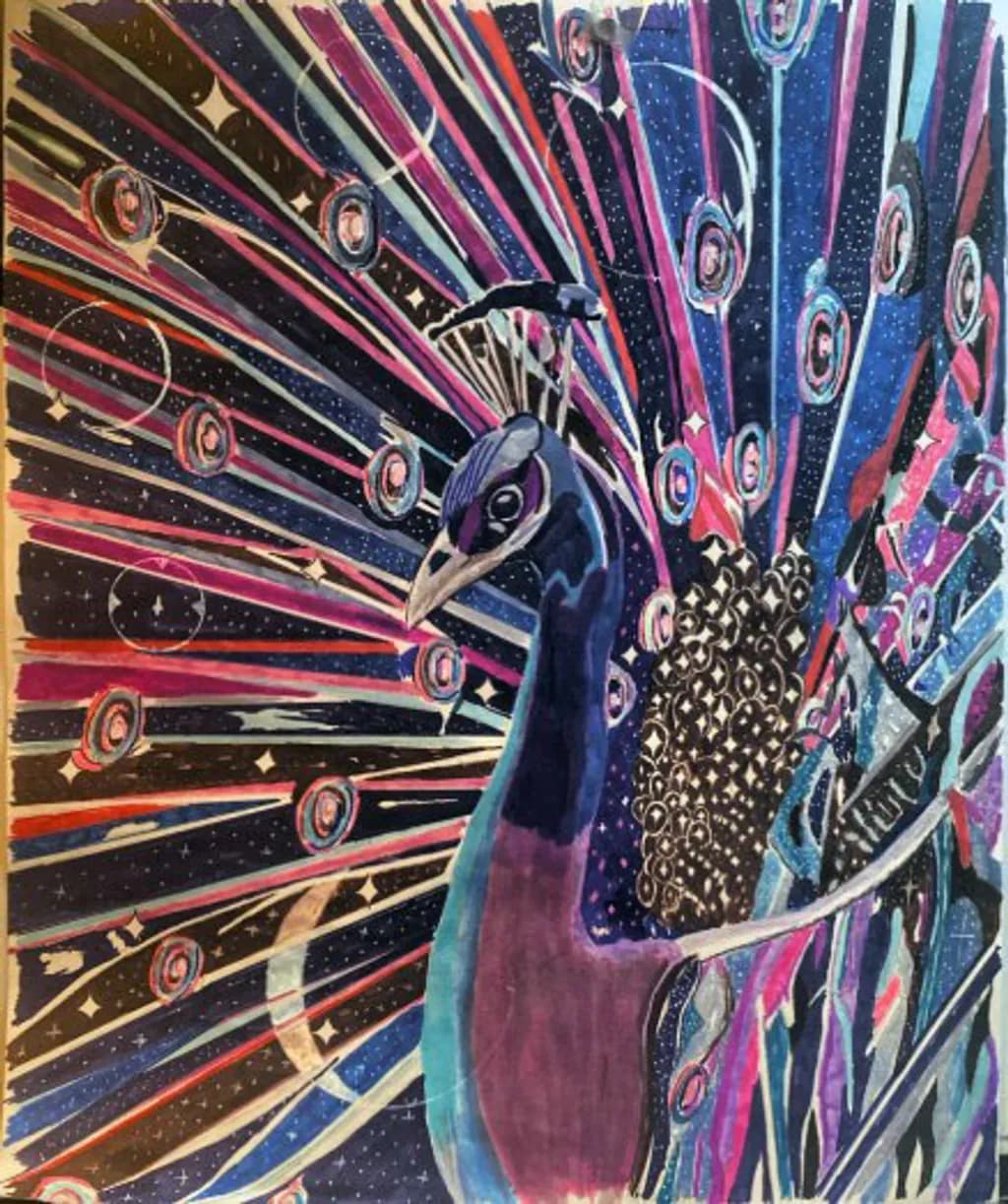 Cosmic Peacock