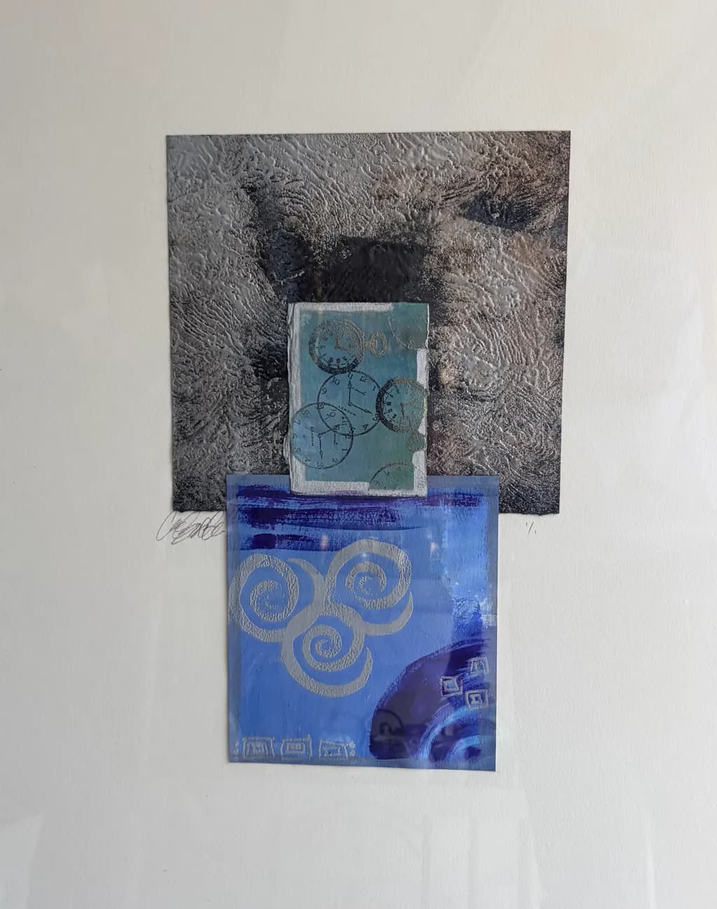 Time Blue Layers