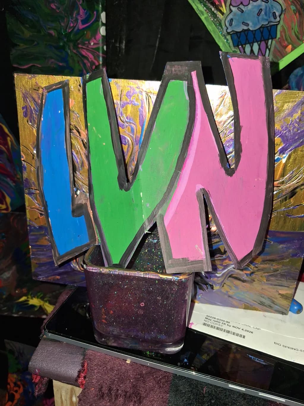 Bold LVN Letters