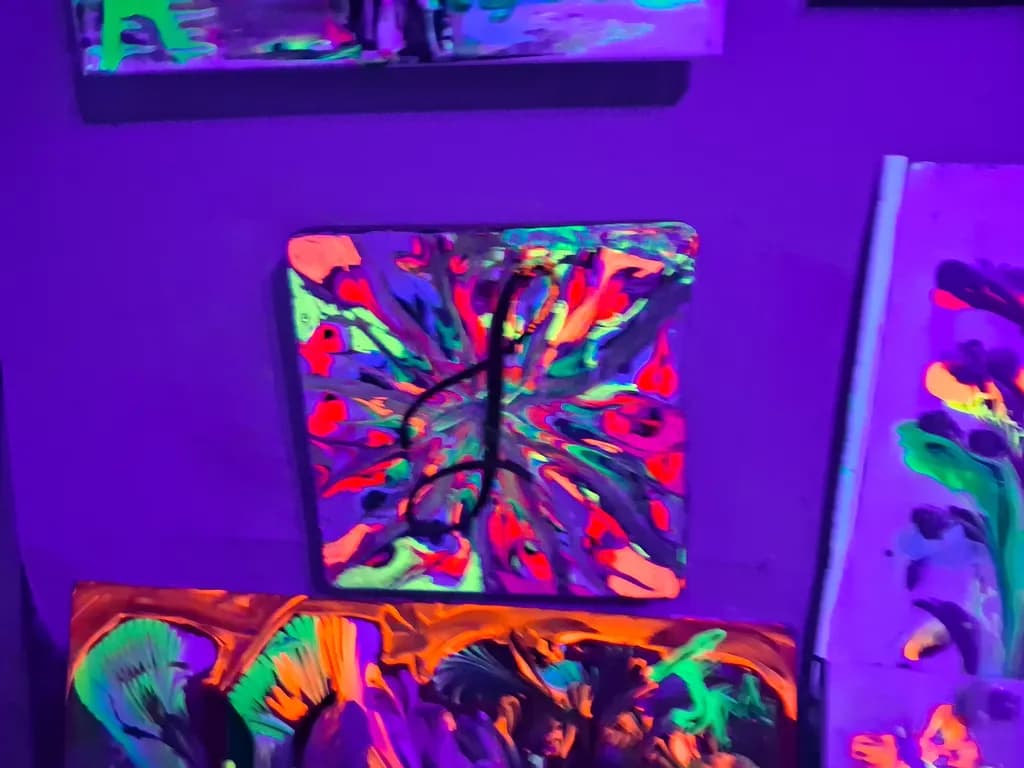 Neon Bloom Explosion