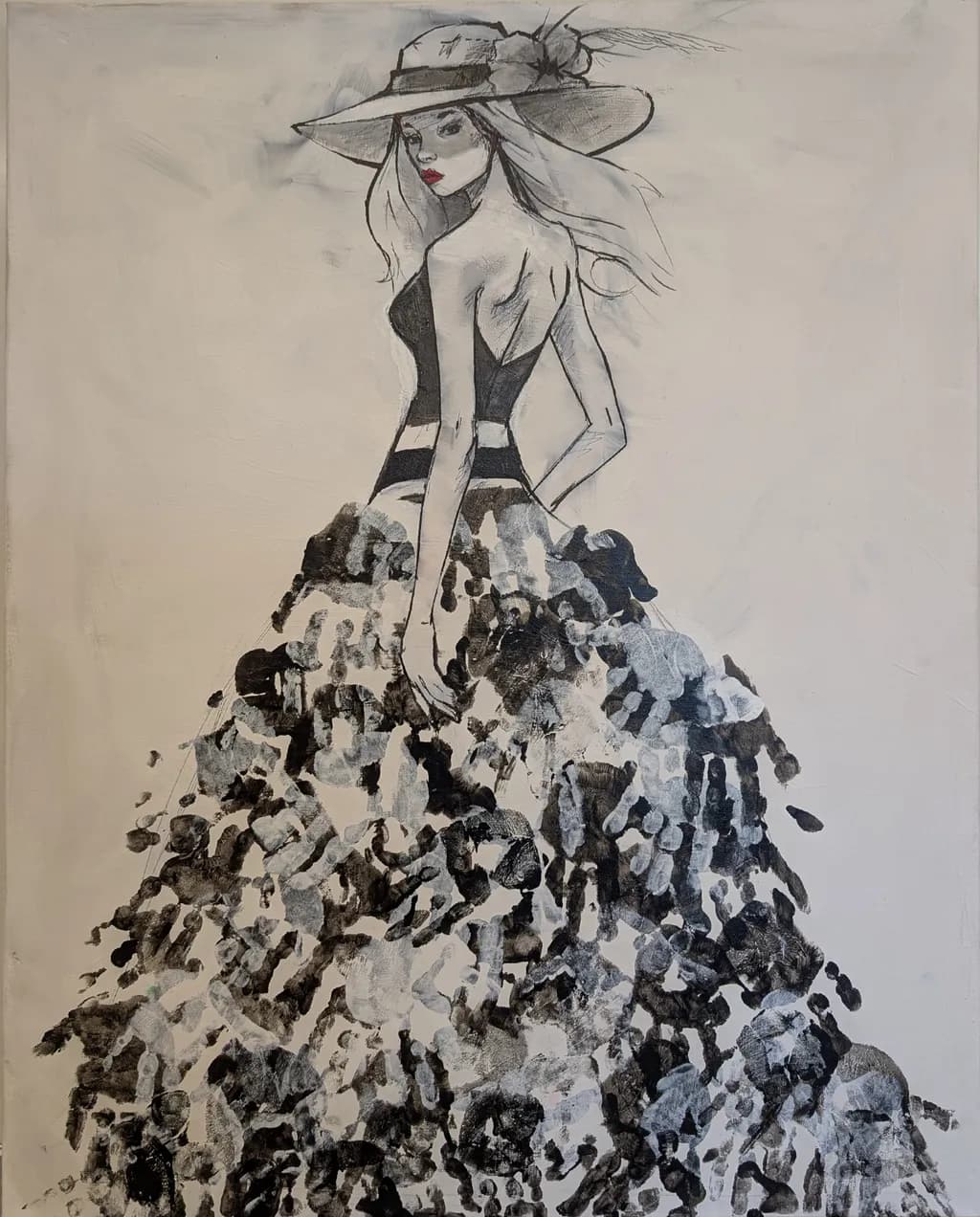 Handprint Gown