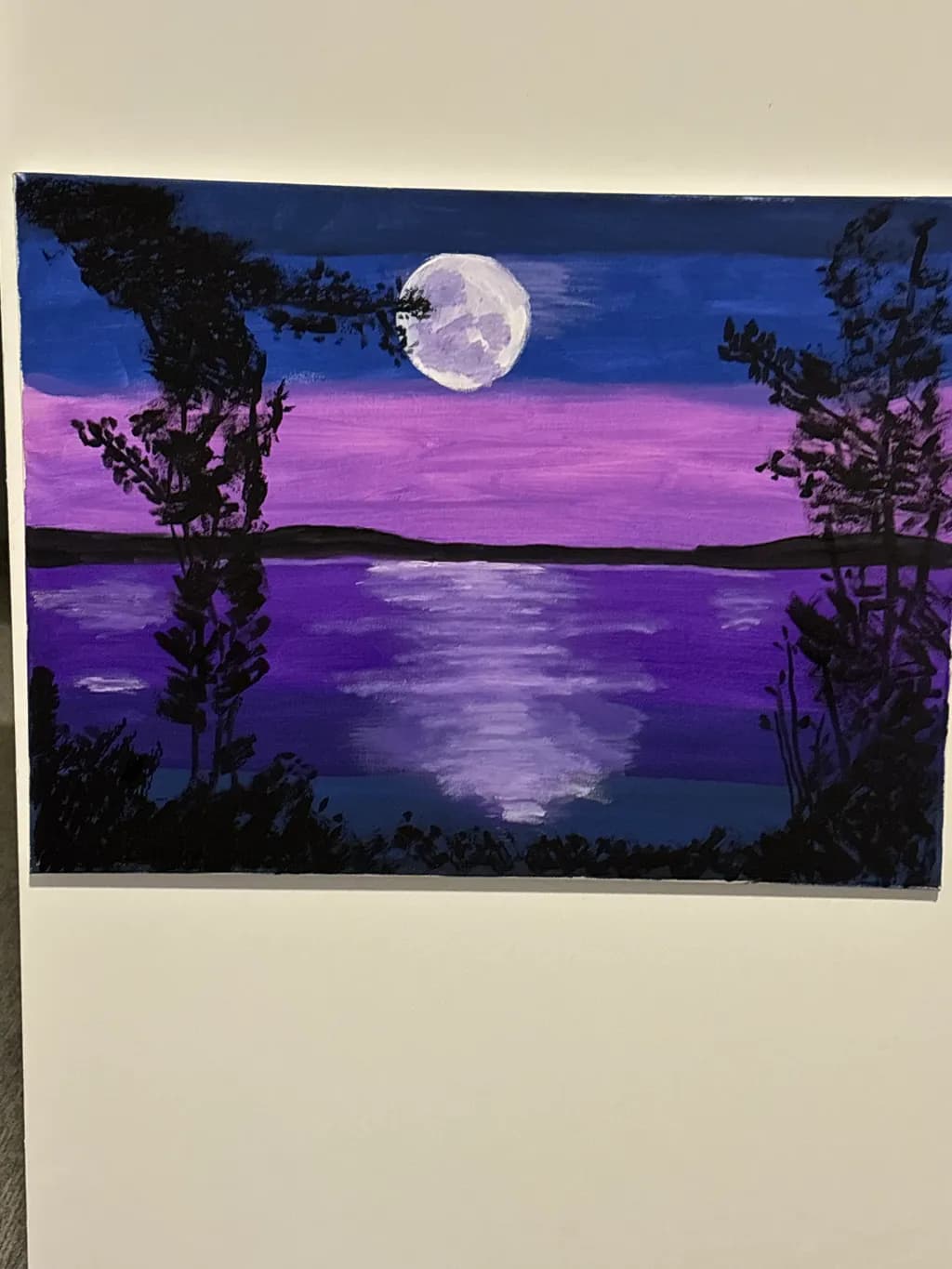 Moonlit Violet Lake