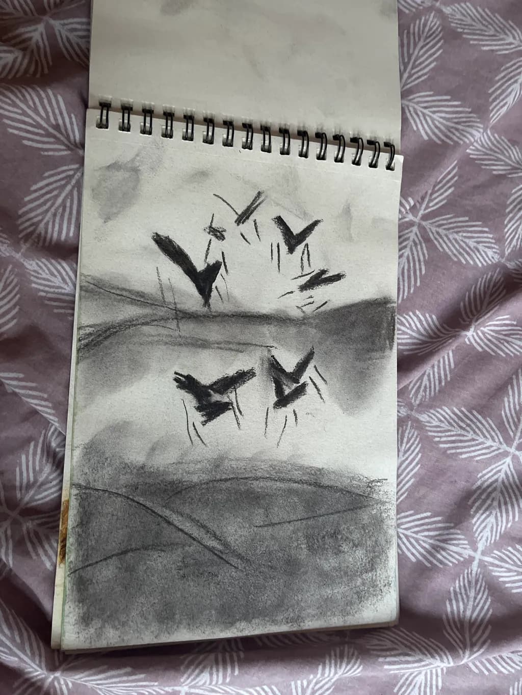 Flight in Charcoal