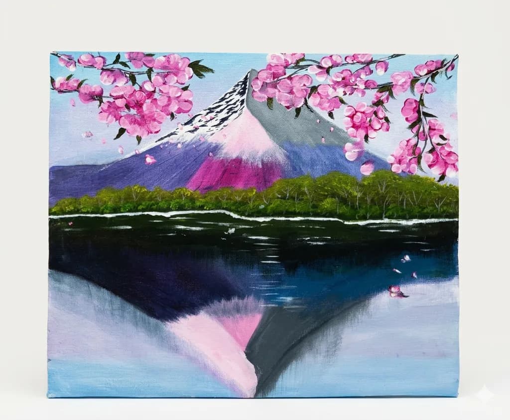 Blossoms Over Fuji
