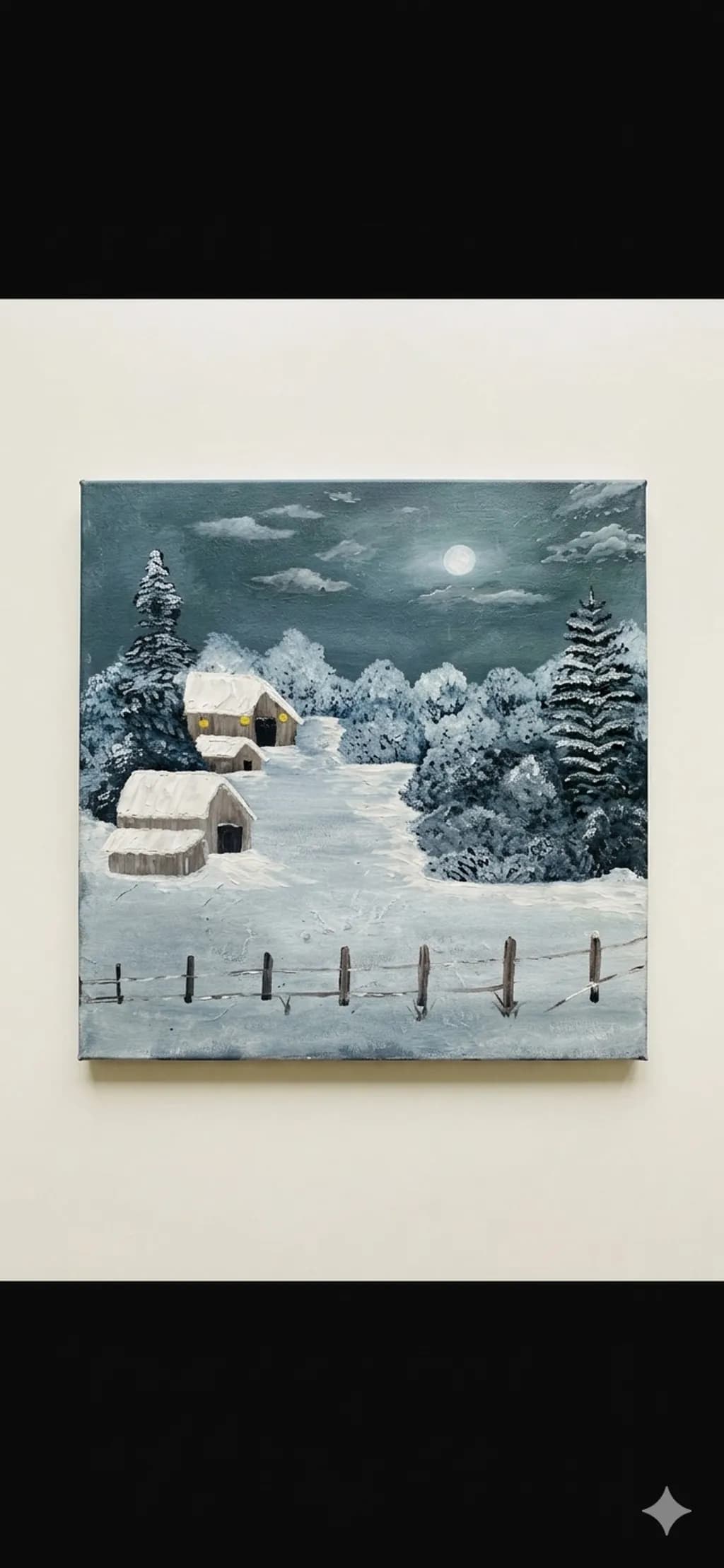 Moonlit Snowfall