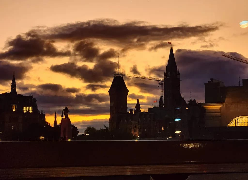 Amber Dusk Silhouettes
