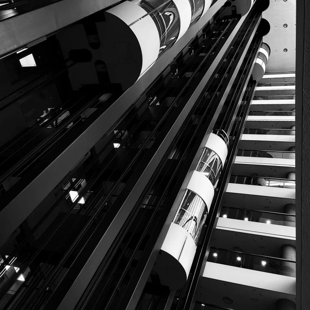 Glass Elevator Shaft