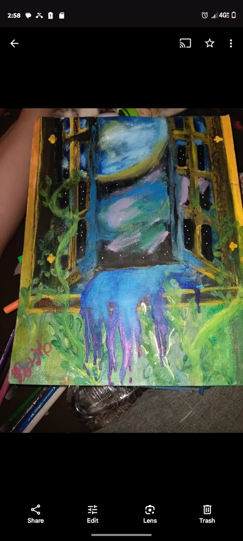 Moonlit Window Garden