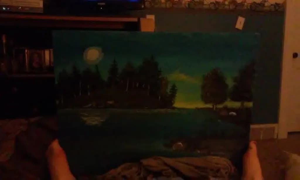 Moonlit Lake Shadows
