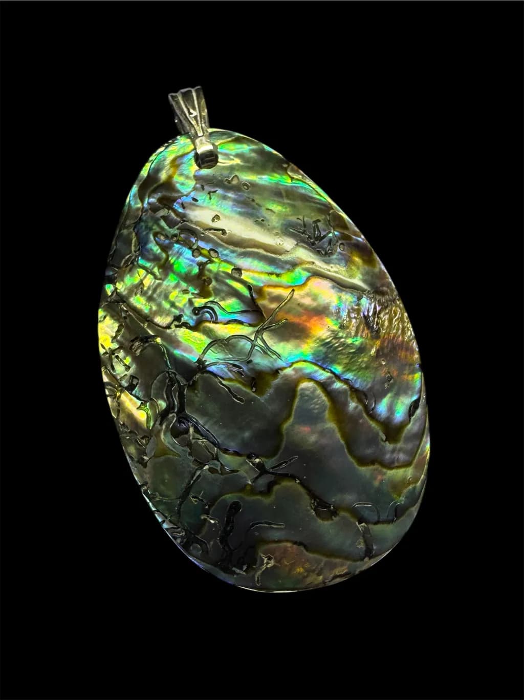 Iridescent Abalone Pendant