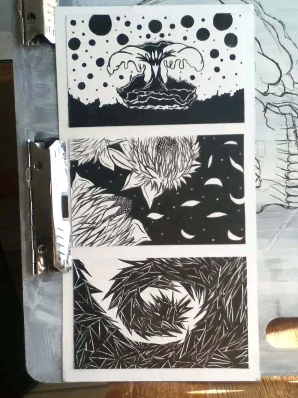 Abstract Nature Trio