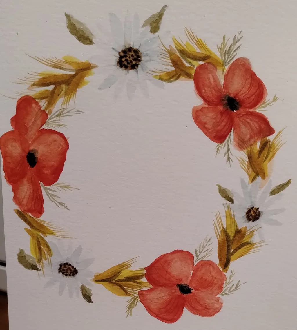 Poppy Daisy Circle