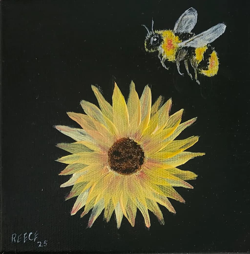 Sunflower Visitor