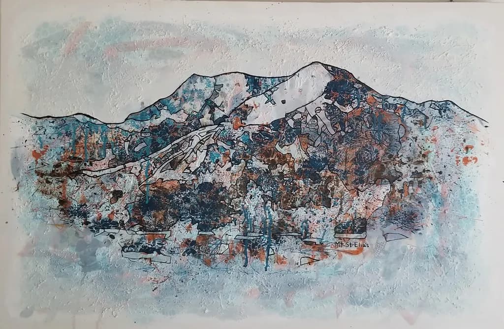 Abstract Mountainscape
