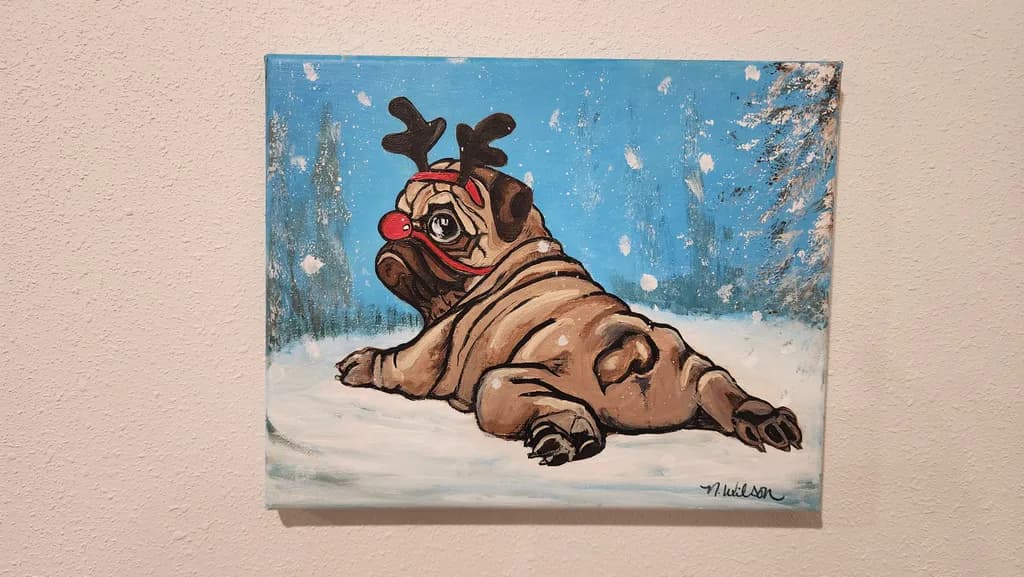 Reindeer Pug