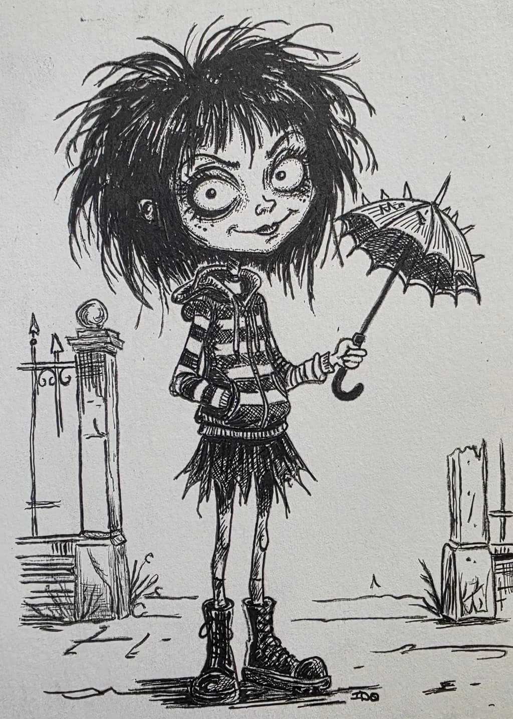Spiked Umbrella Girl