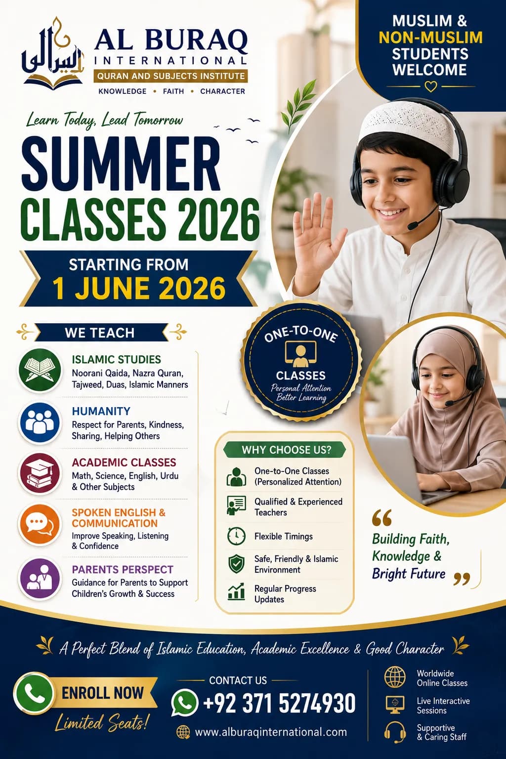 Al Buraq Summer Classes 2026