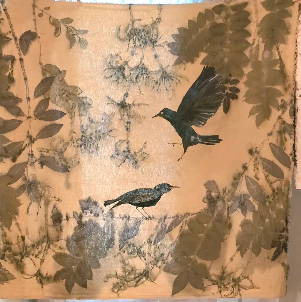 Birds and Leaves Canvas