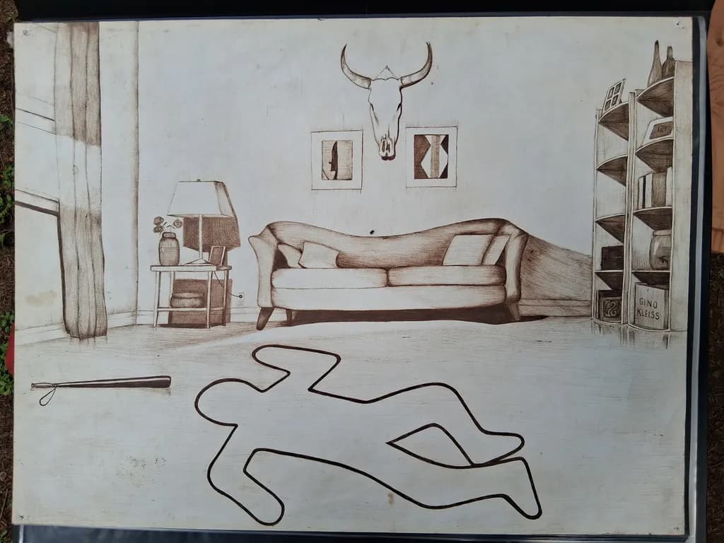 Living Room Crime Scene