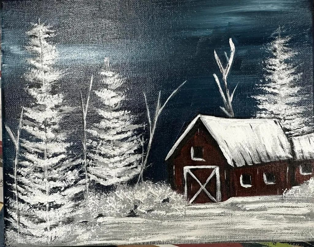Snowbound Barnscape