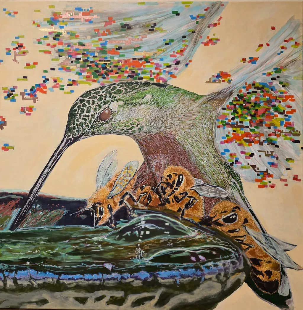 Pixelated Nectar Gathering