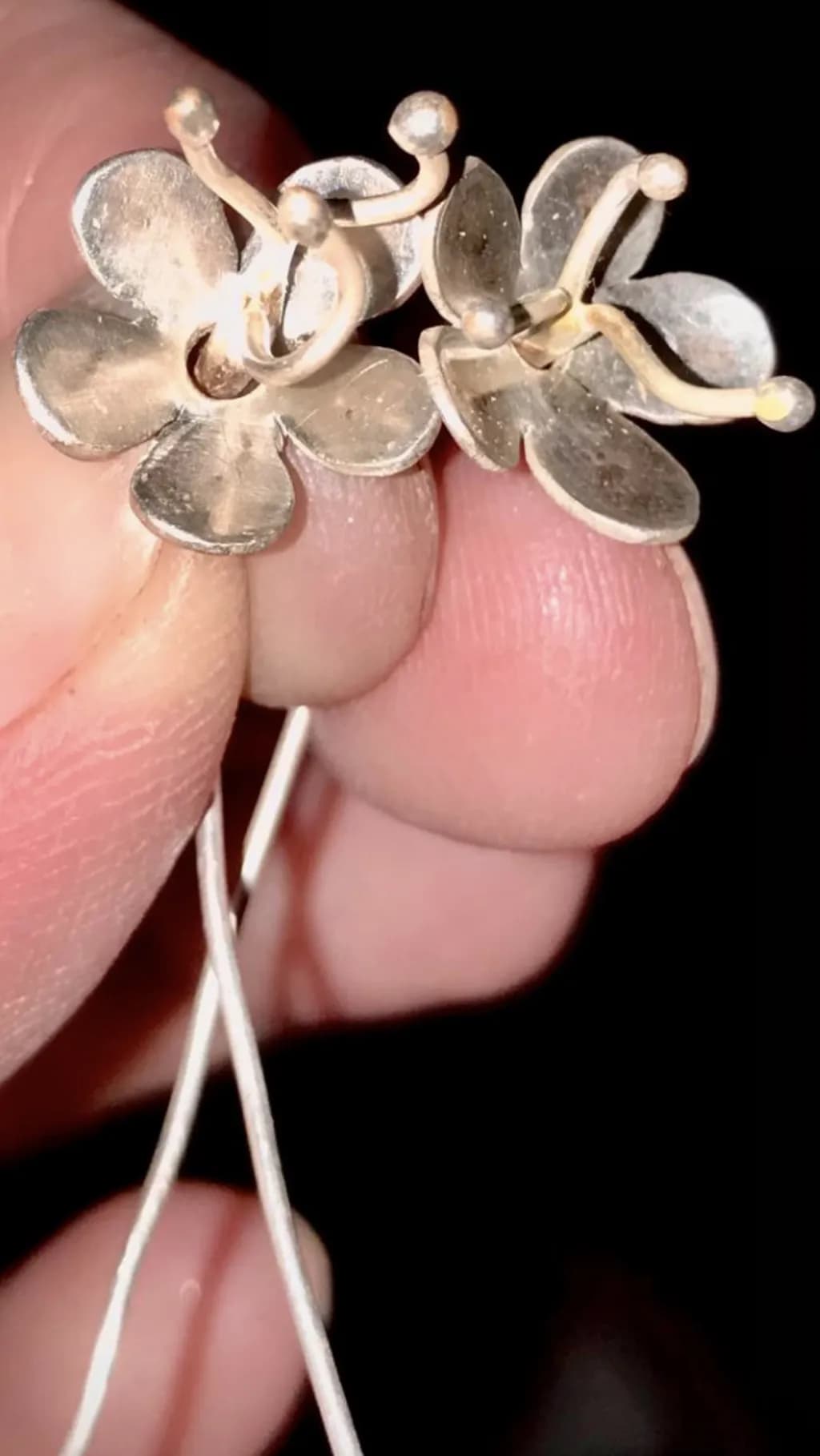 Silver Bloom Earrings