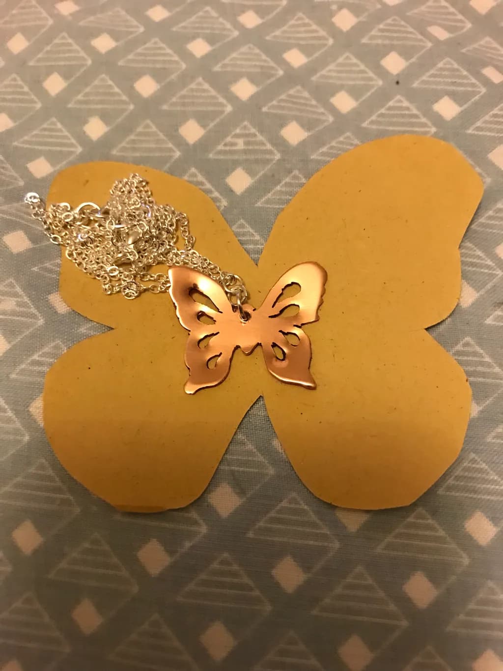 Copper Butterfly Pendant