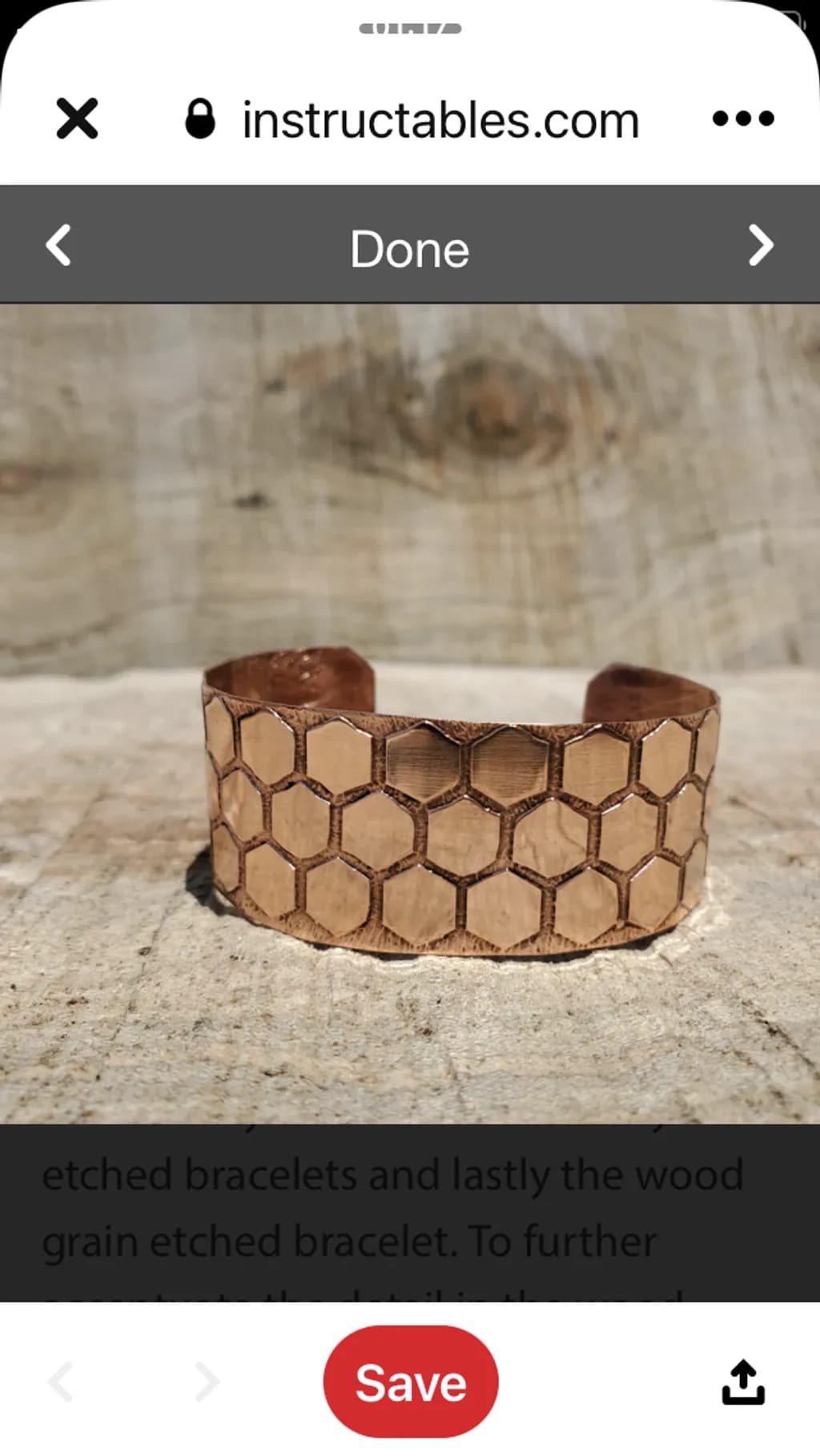 Hexagon Harmony Cuff
