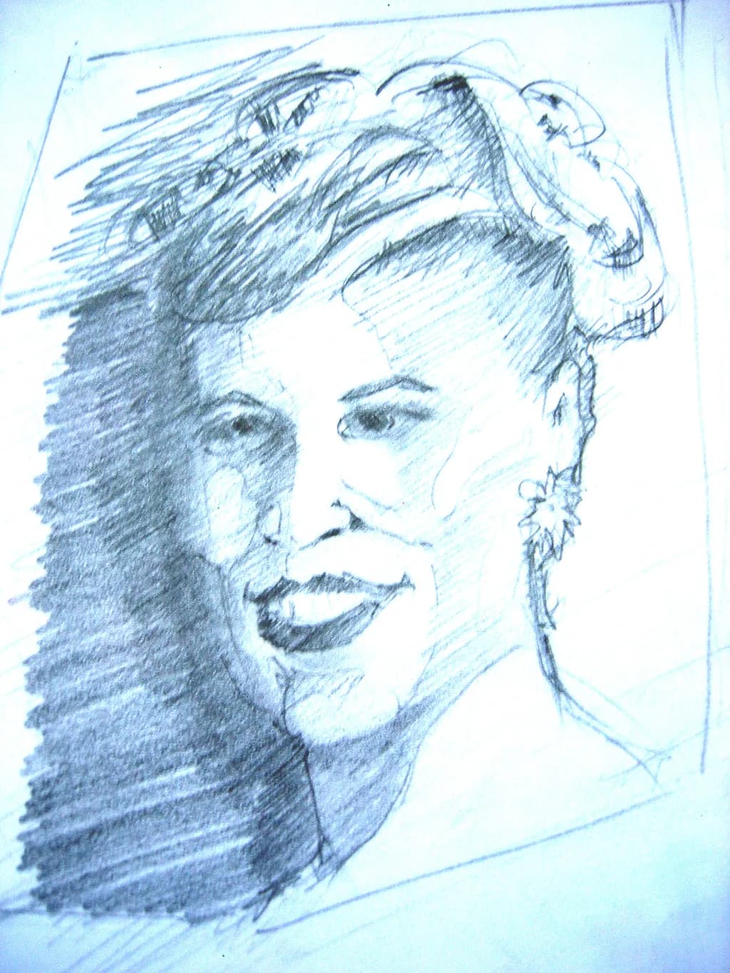 Smiling Portrait Sketch