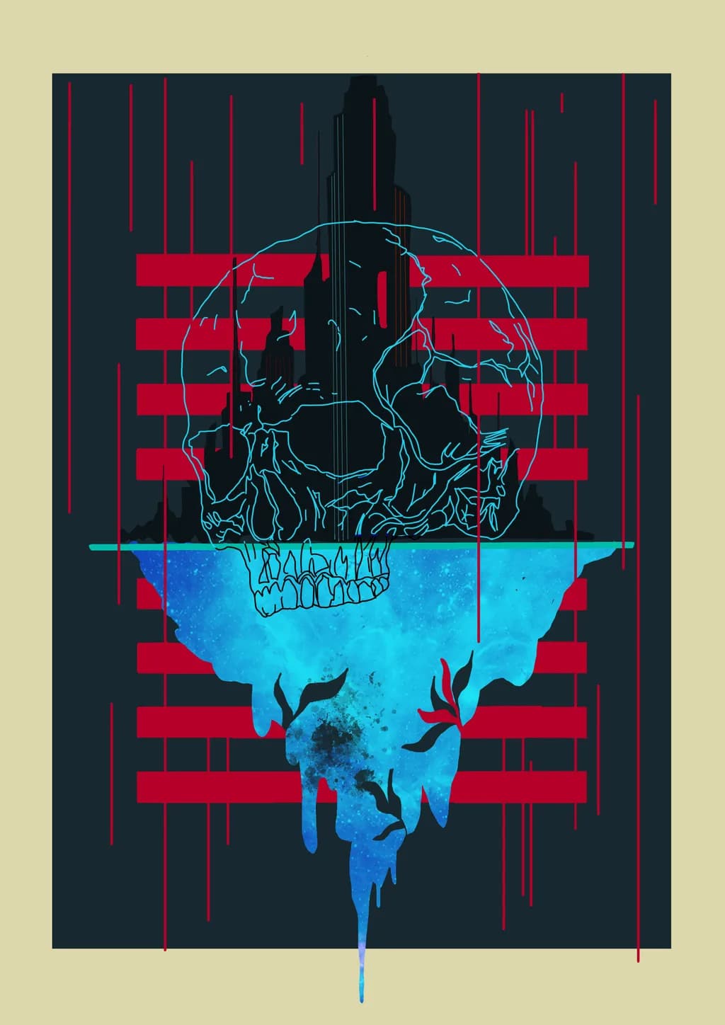 Neon Abyss Skull