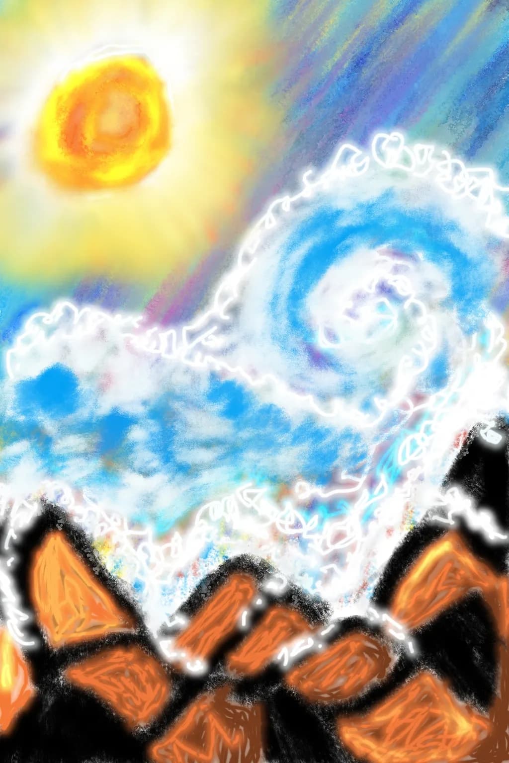 Solar Spiral Peaks