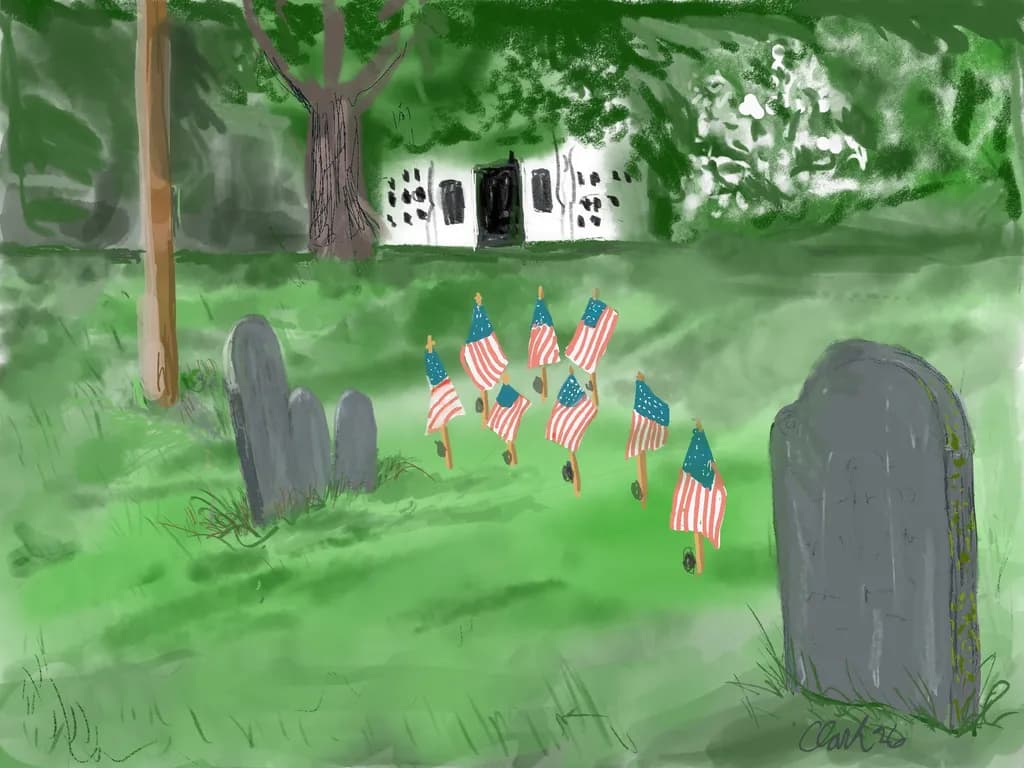 Flags in the Cemetery