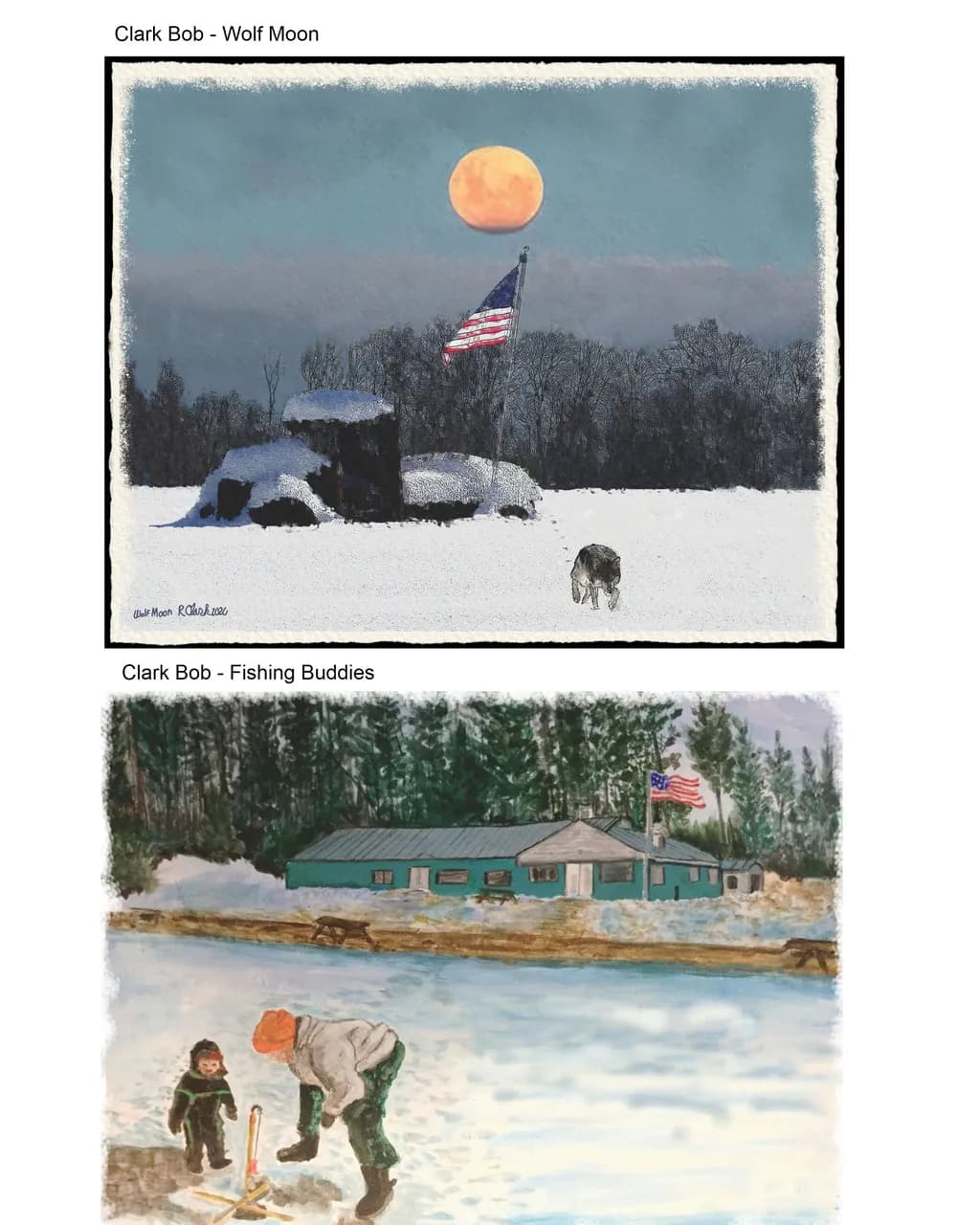 Wolf Moon Flag