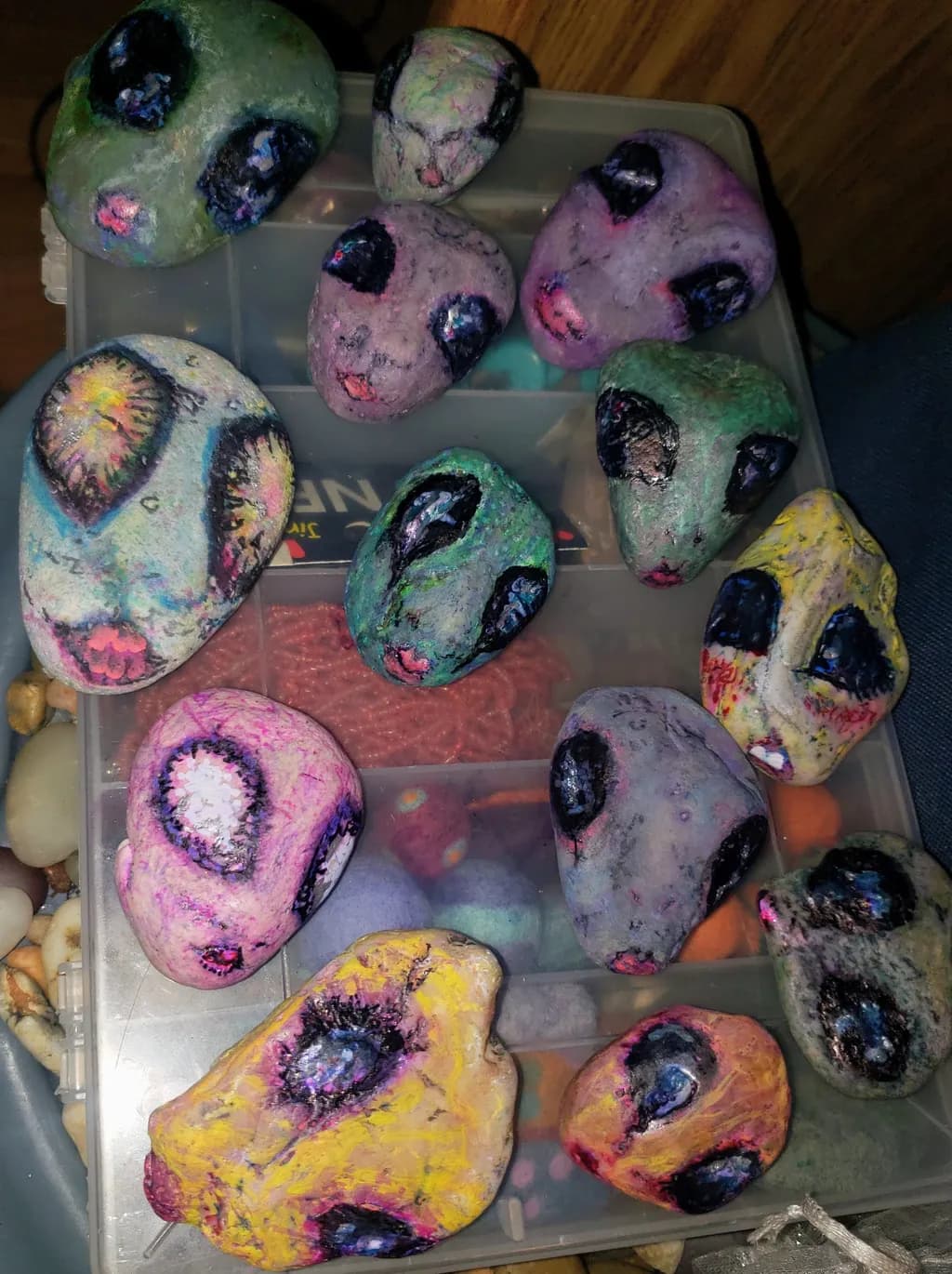 Alien Mosaic Faces