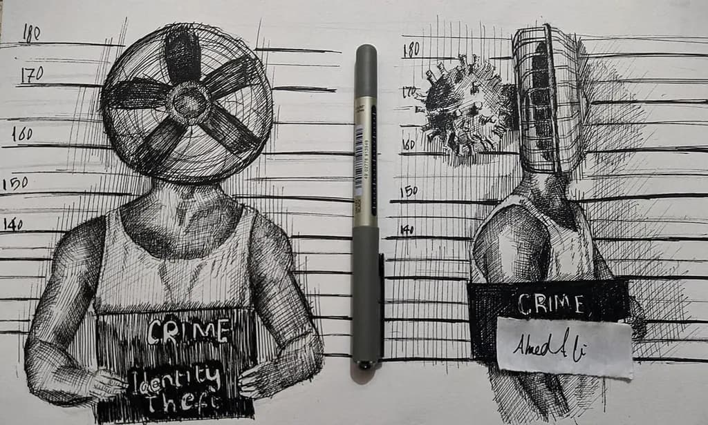Identity Theft Mugshot