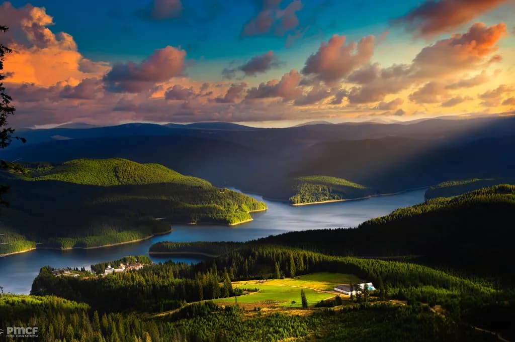Mountain Lake Sunset