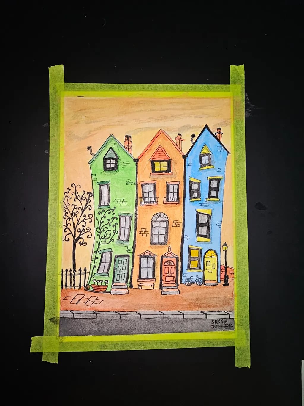 Colorful Row Houses