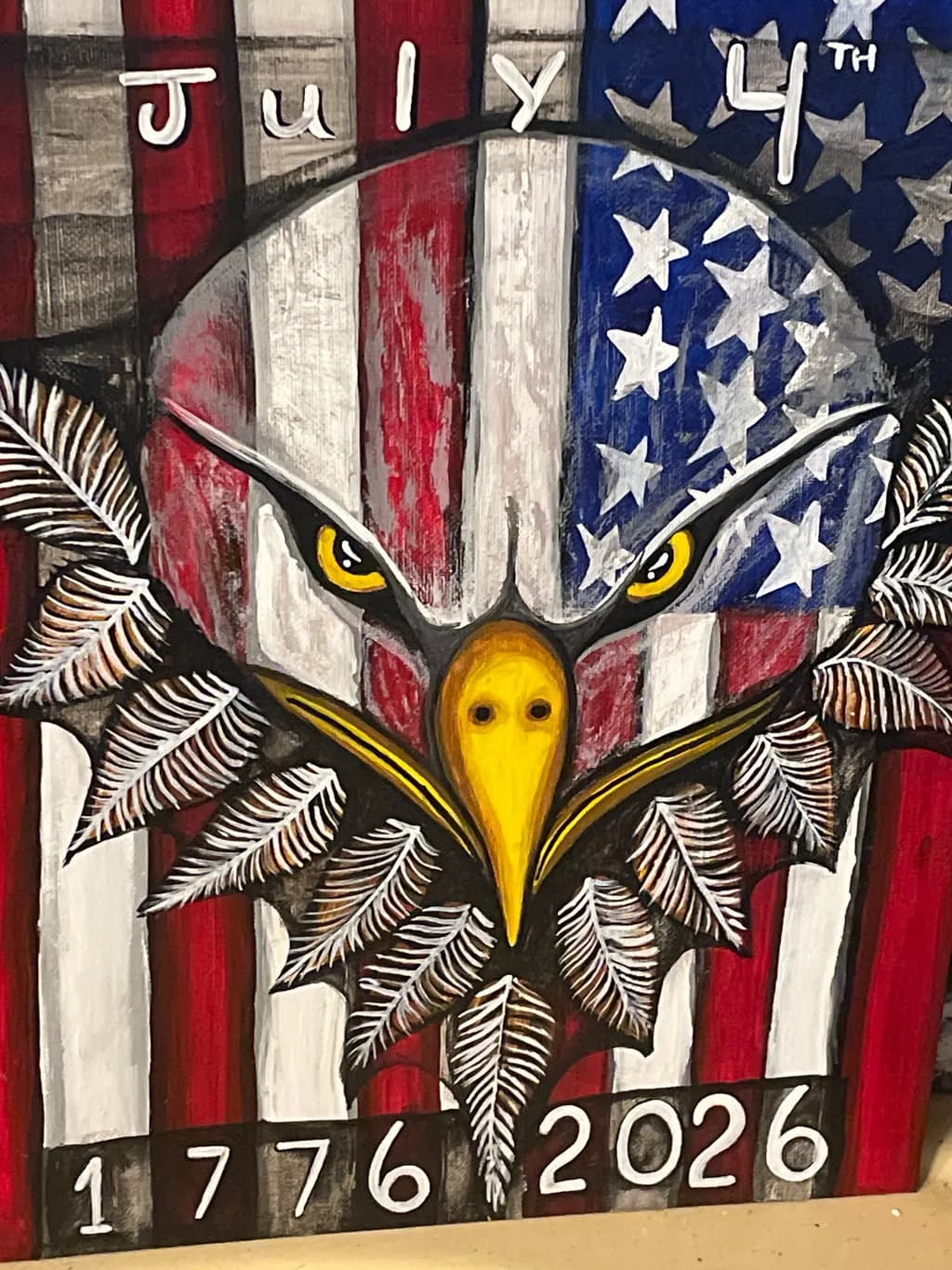 Patriotic Eagle Shield