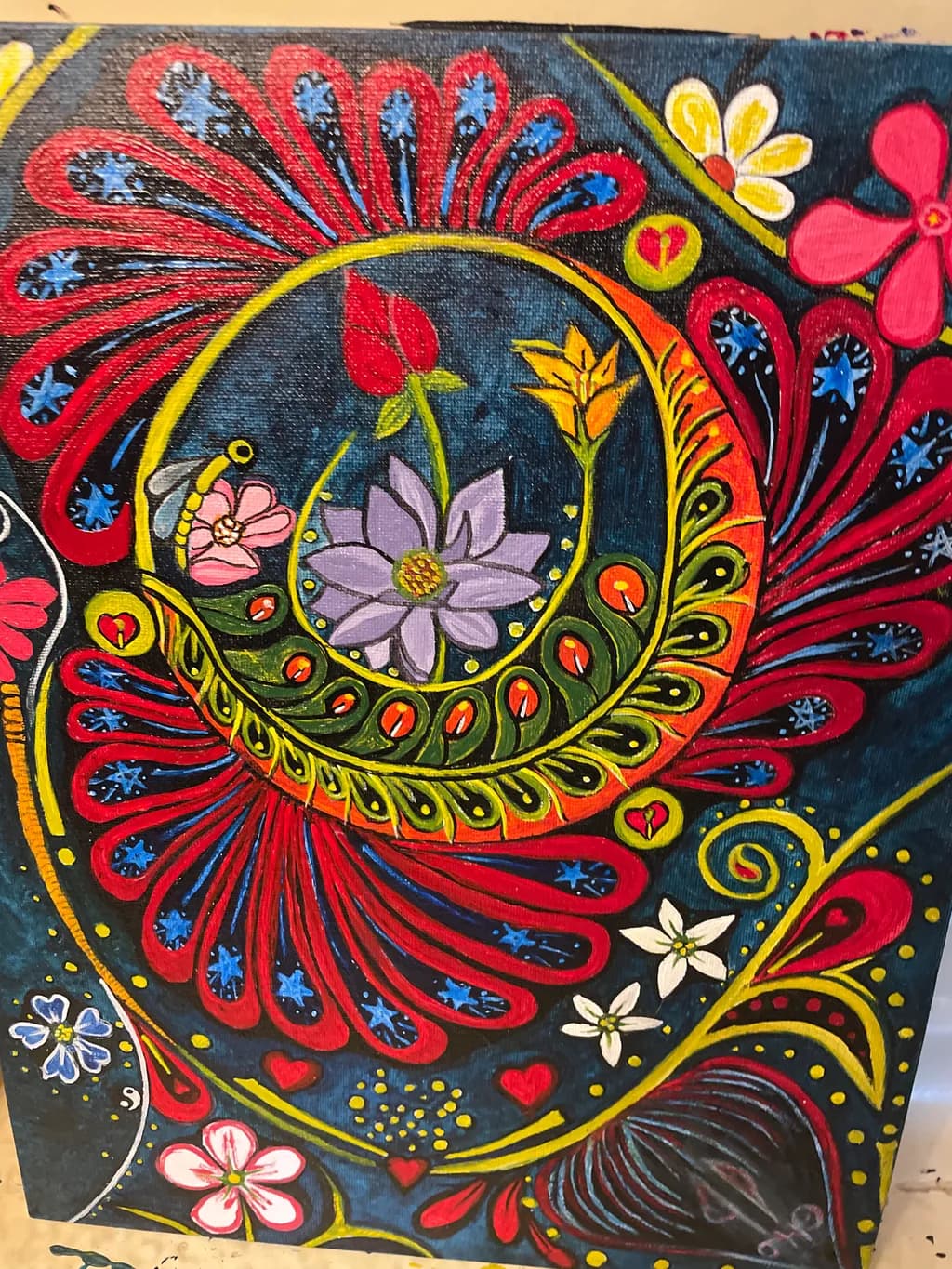 Floral Spiral Burst