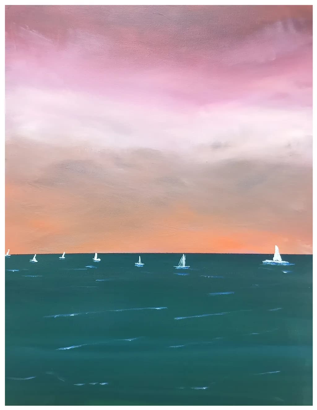 Sailboats Racing