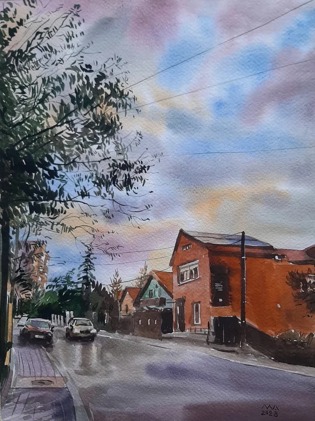 Evening Street View
