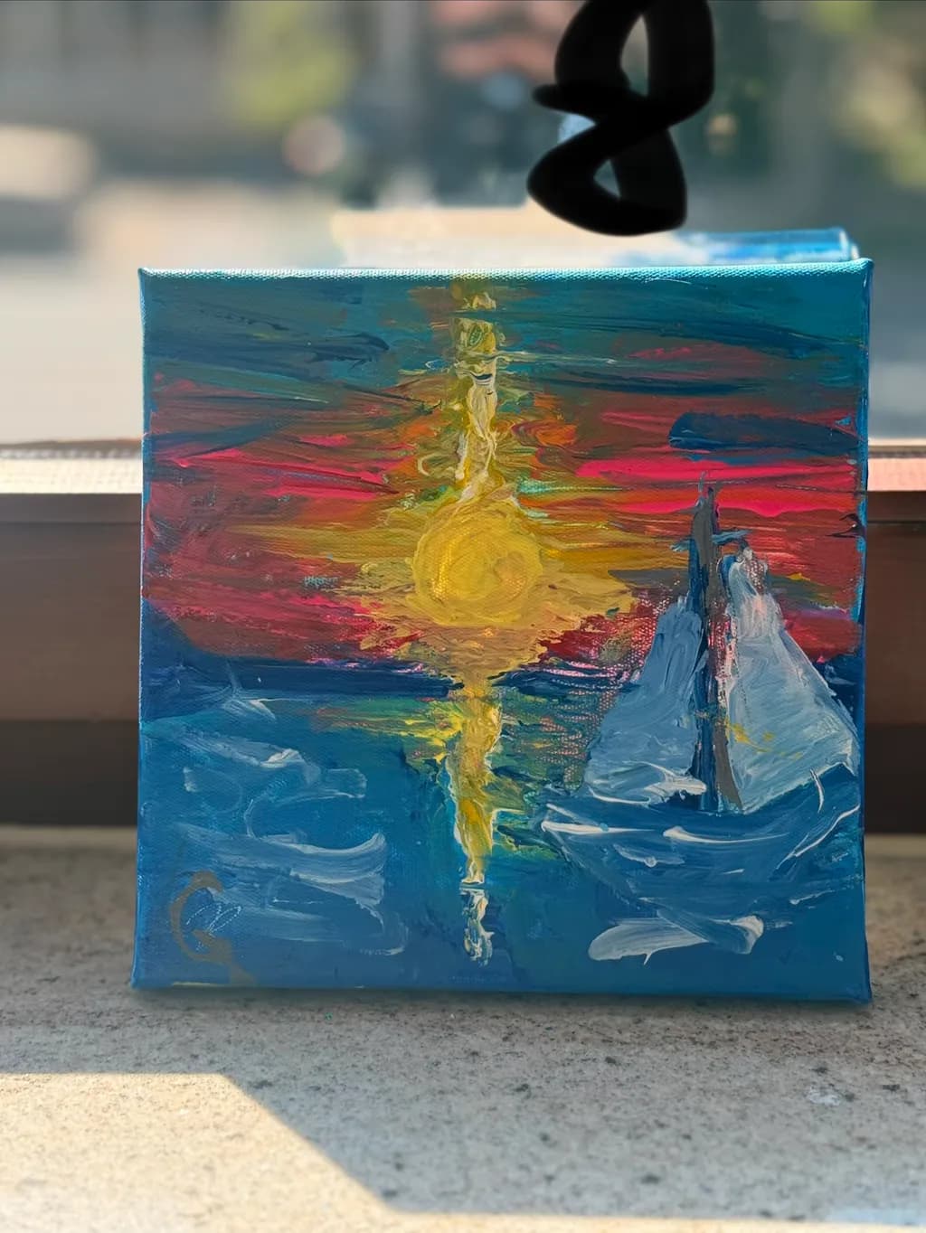 Sailing Sunset Reflection