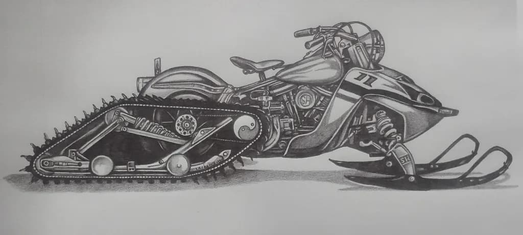 Tracked Motorcycle Concept