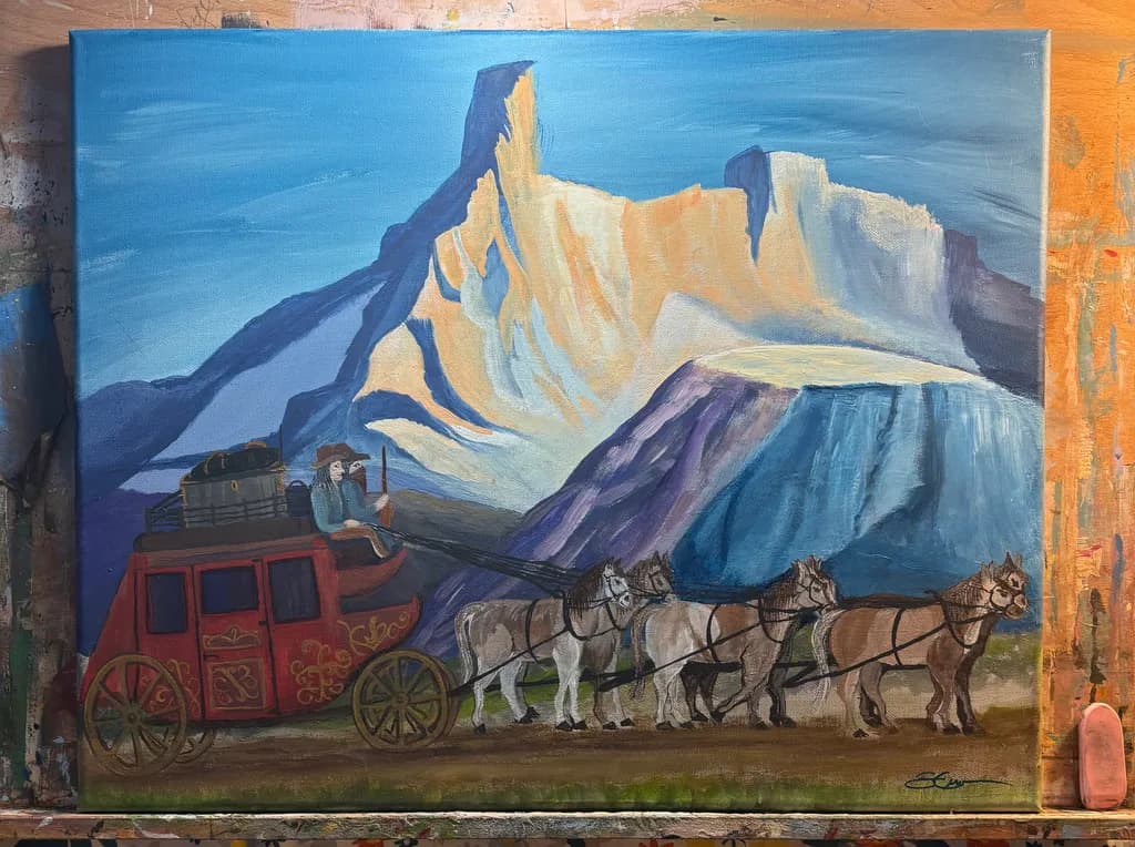 Mountain Stagecoach Journey