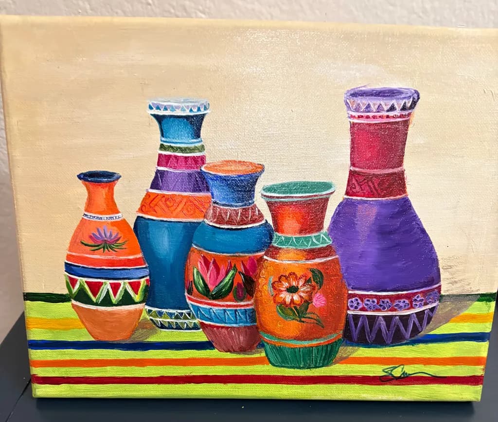 Colorful Clay Vessels
